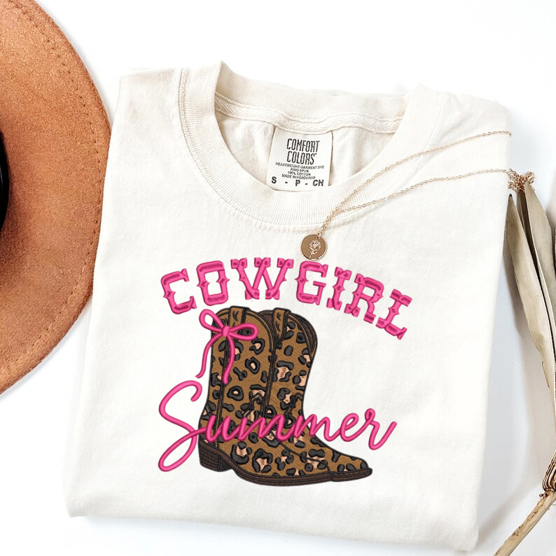Cowgirl Summer Embroidered Tshirt